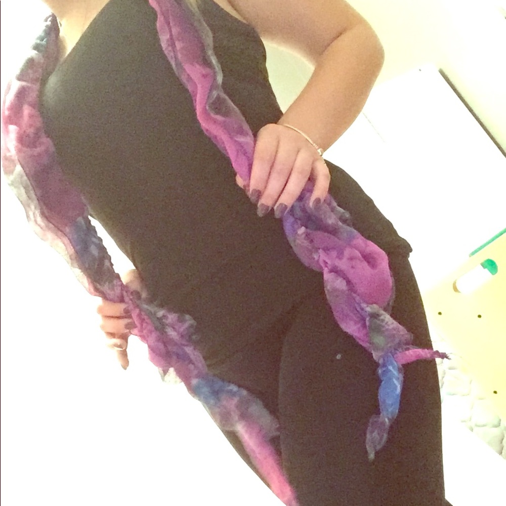 Purple scarf